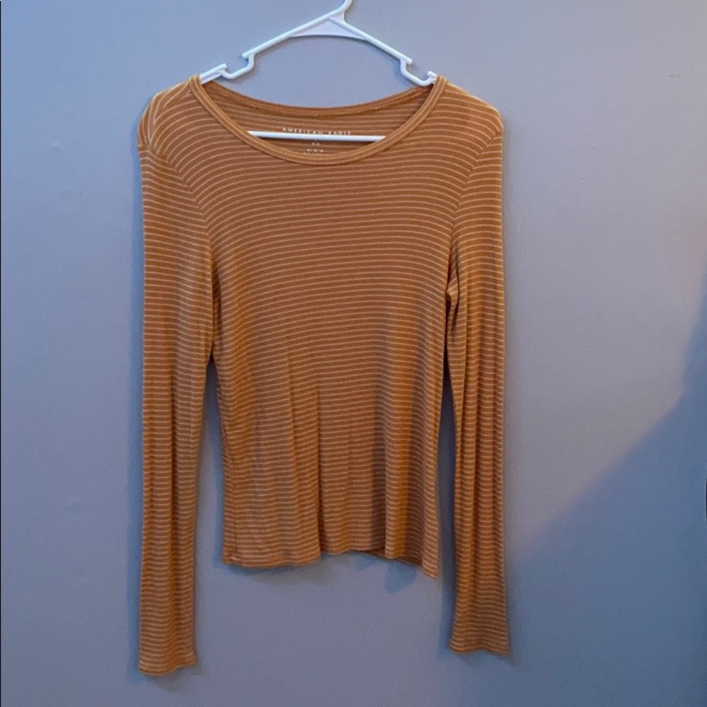 Yellow and White striped shirt